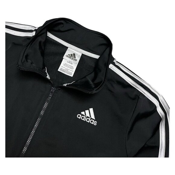 Adidas Lightweight 3 Stripes Jogger Track Soccer Jacket - Youth Large - Picture 2 of 5